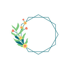 Botanical Leaf Frame