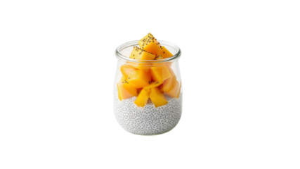 Chia seed pudding with mango