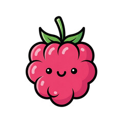 Cute Raspberry Icon. (2)