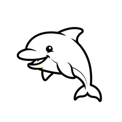 Obraz premium Killer Whale Outline.