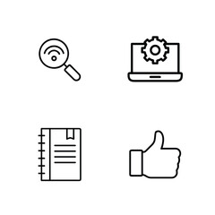 search icon, settings icon, document icon, approval icon, like icon, thumbs up icon, ui icon, ux icon, interface icon,