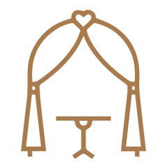Wedding Ceremony Arch Icon