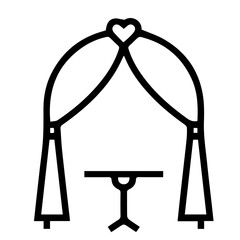 Wedding Arch and Table Icon