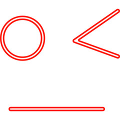 Expression Neon Line Decoration