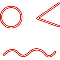 Expression Neon Line Decoration