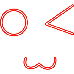 Expression Neon Line Decoration