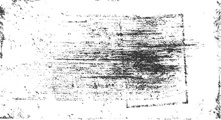 Fototapeta premium Black and white textured grunge background with horizontal brush strokes and speckles