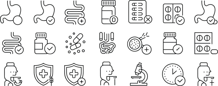 Nutrition health wellness line icon set, with calories bmi digestion food drink metabolism symbols flat vector illustration isolated background, nutrition, health, wellness, calories, bmi, digestion, 