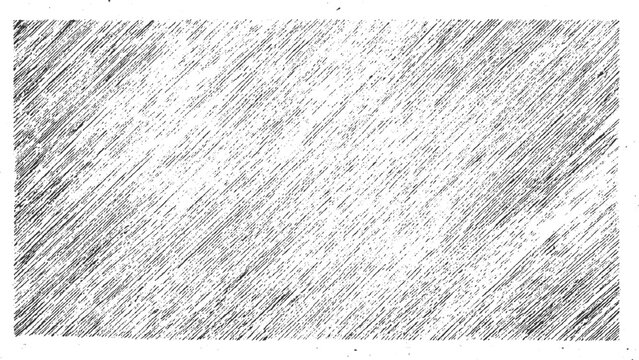 Black and white diagonal hatching texture with speckles abstract background