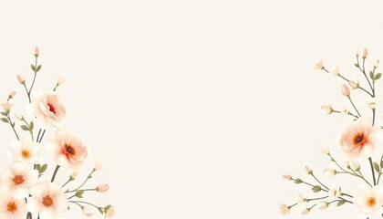 Elegant floral banners in white, beige, and grey; perfect for versatile use, mobile, marketing