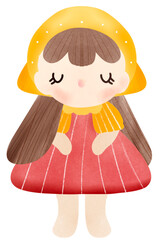 little girl with a lollipop