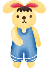 baby rabbits illustration 