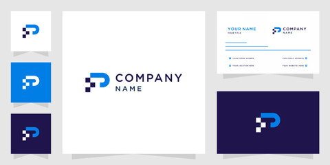 TP Pixel Modern Letter Logo and Branding