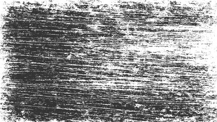 Obraz premium Black and white distressed horizontal scratch texture background grunge