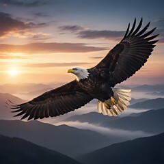 Obraz premium Eagle Representing Vision, Freedom, and Focus