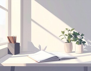 白い　背景　イラスト