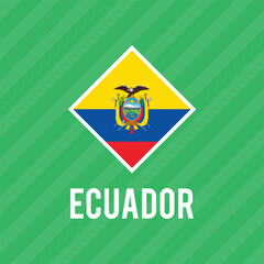 An illustration of the national flag of Ecuador