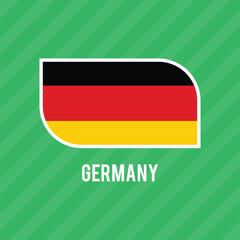 Germany national flag icon symbol. Germany flag emblem design element, Flag of Germany is a sign symbol.