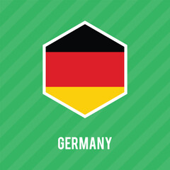 Germany national flag icon symbol. Germany flag emblem design element, Flag of Germany is a sign symbol.