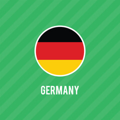 Germany national flag icon symbol. Germany flag emblem design element, Flag of Germany is a sign symbol.