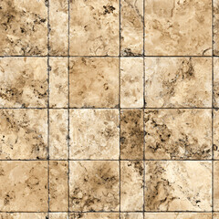 Beige travertine tile seamless pattern for flooring or wall decor