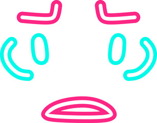Neon Expression Line Element
