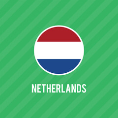 Vector flag of Netherland. Accurate dimensions and official colors. This file is suitable for digital editing and printing of any size.