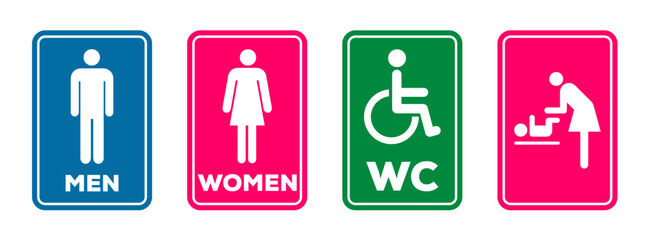 wc toilet sign