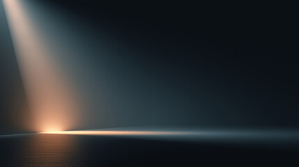 Minimalist abstract background featuring a soft light beam, subtle glow, clean modern space