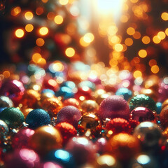 sharp details amidst soft holiday blur