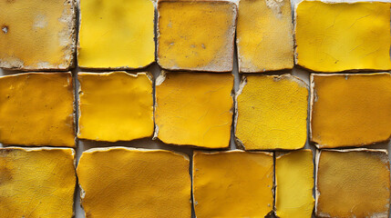 Yellow Textured Tile Background Design Vintage Aesthetic