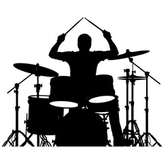 Drummer performing on stage
