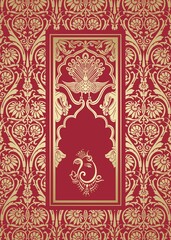 Ganesha, wedding card, royal Rajasthan, India	