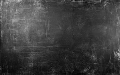 Obraz premium Empty blank plain black colored grunge textured rustic smudged stained scratched cracked mottled wall vector vintage horizontal background