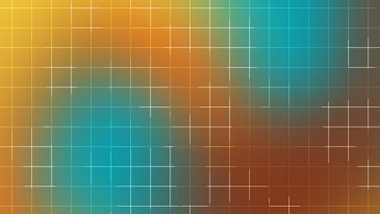 abstract gradient grid background with glowing cross elements in warm and cool blended colors