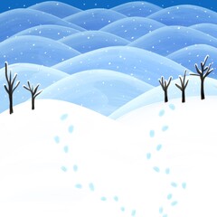 winter illustration,겨울 일러스트 배경