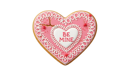 Decorative heart frame isolated on transparent background