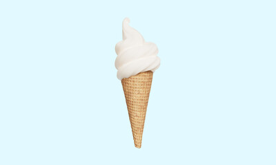 소프트 아이스크림 콘 Soft Serve Ice Cream Cone
