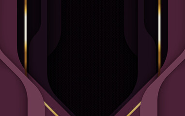 Abstract red and black vector background with flowing wave lines and modern light texture