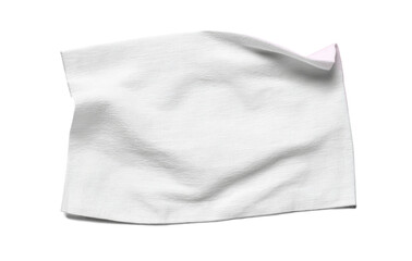 White Fabric Cloth on White Background