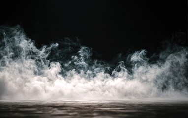 Digitally rendered dark background with billowing, light-colored smoke and ground detail