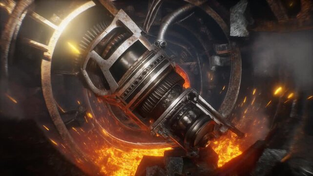 エンジンコア　スチームパンク　石炭　生成AI