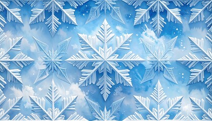 snowflake pattern background winter seamless design icy decorative festive holiday texture