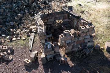 Ladrillos amontonados