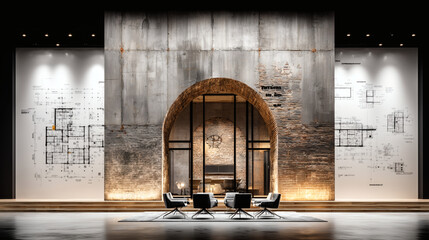 Industrial Archway Interior 