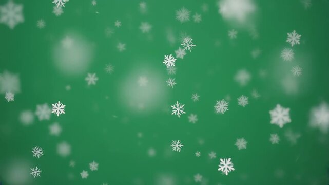 Schnellfall auf Chroma Key Greenscreen &ndash; Winterliche Partikel f&uuml;r Compositing