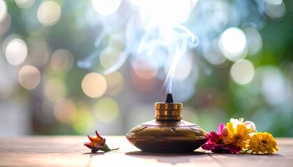 Exotic Oud Scent and Decorative Spring Flowers