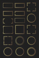 Luxury Gold Border Designs: Elegant Frames for Invitations & Decor