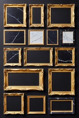 Ornate Gold Picture Frames: Classic & Modern Designs for Art Display