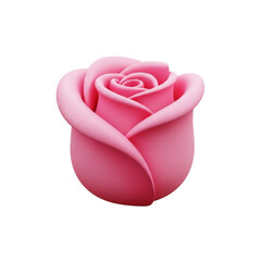 Pink Rose: A vibrant pink rose blossoms, showcasing its intricate petals in full bloom, a symbol of beauty and love.